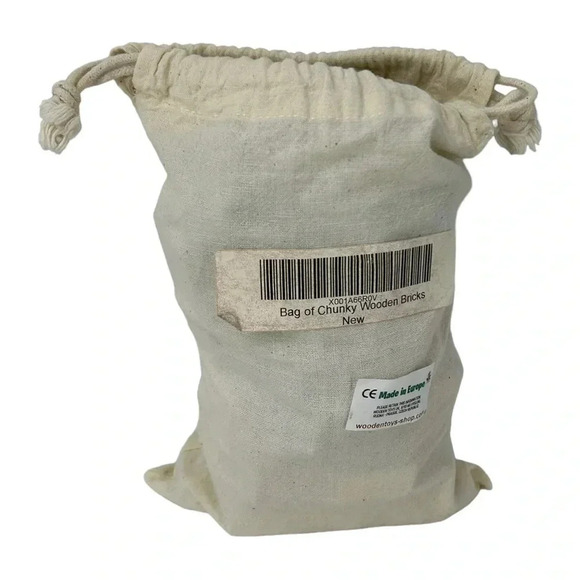 WOODEN BUILDING BLOCK HAND PAINTED NON TOXIC PAINT HANDMADE MULTI COLORED TOY - Picture 6 of 9